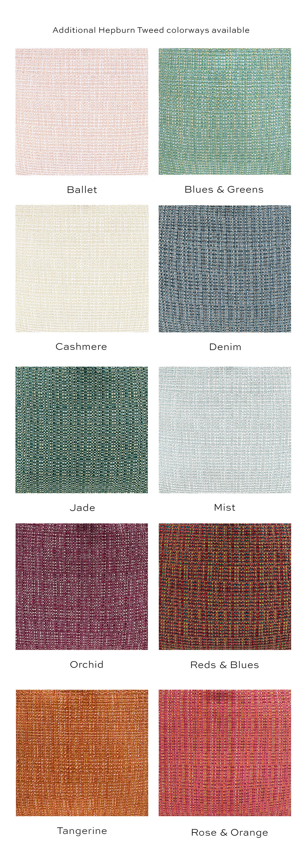 THE TIGHT ROUND OTTOMAN :: HEPBURN TWEED