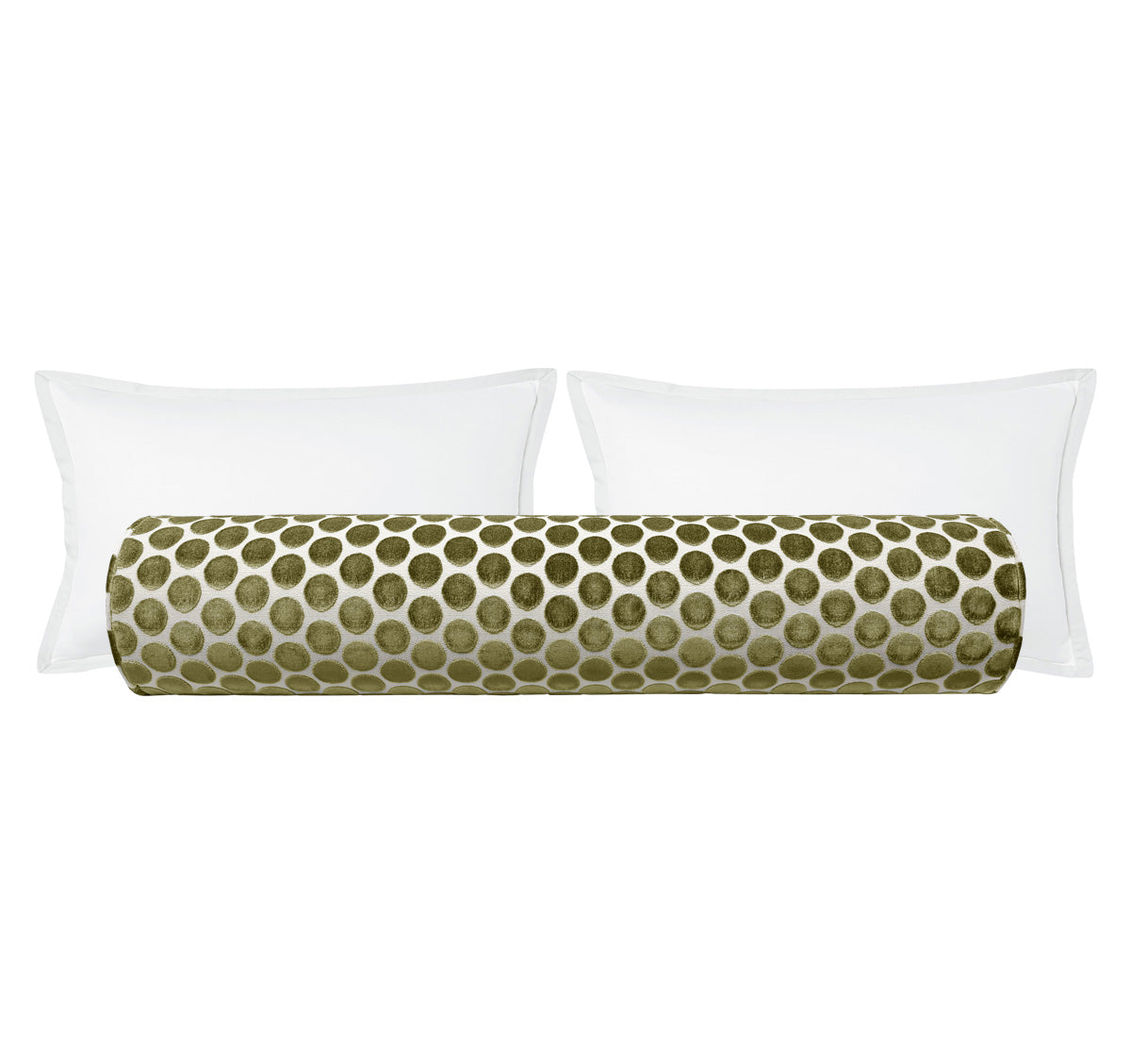 THE BOLSTER :: LUNA CUT VELVET // OLIVE