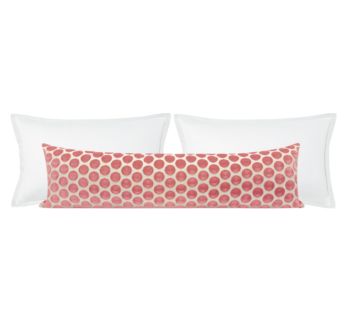 THE XL LUMBAR :: LUNA CUT VELVET // CARNATION