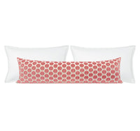 THE XL LUMBAR :: LUNA CUT VELVET // CARNATION