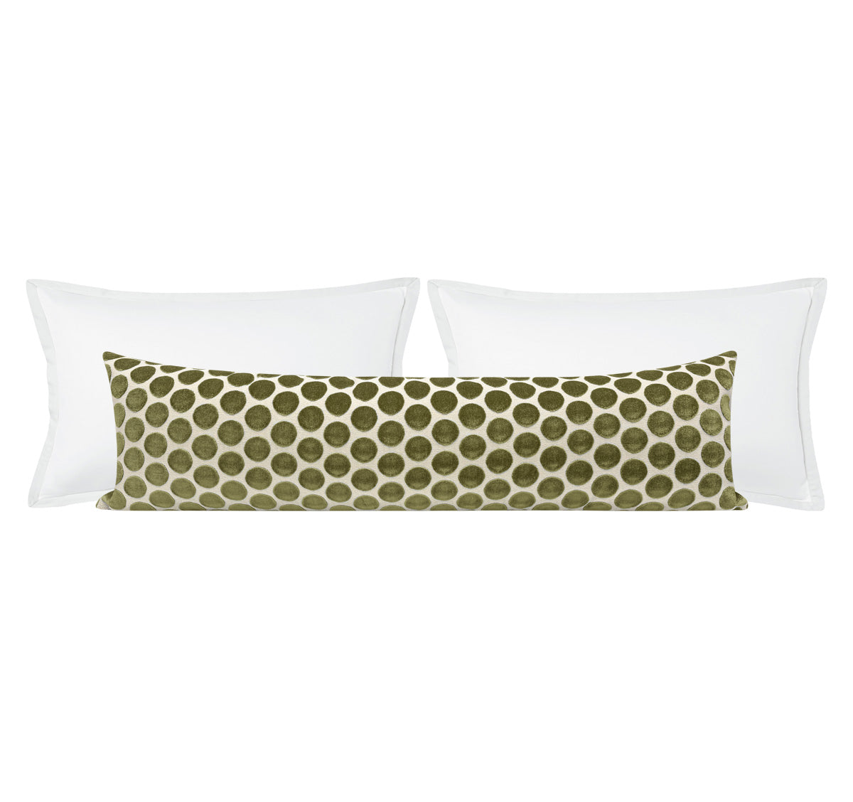 THE XL LUMBAR :: LUNA CUT VELVET // OLIVE