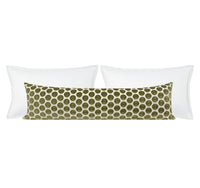 THE XL LUMBAR :: LUNA CUT VELVET // OLIVE