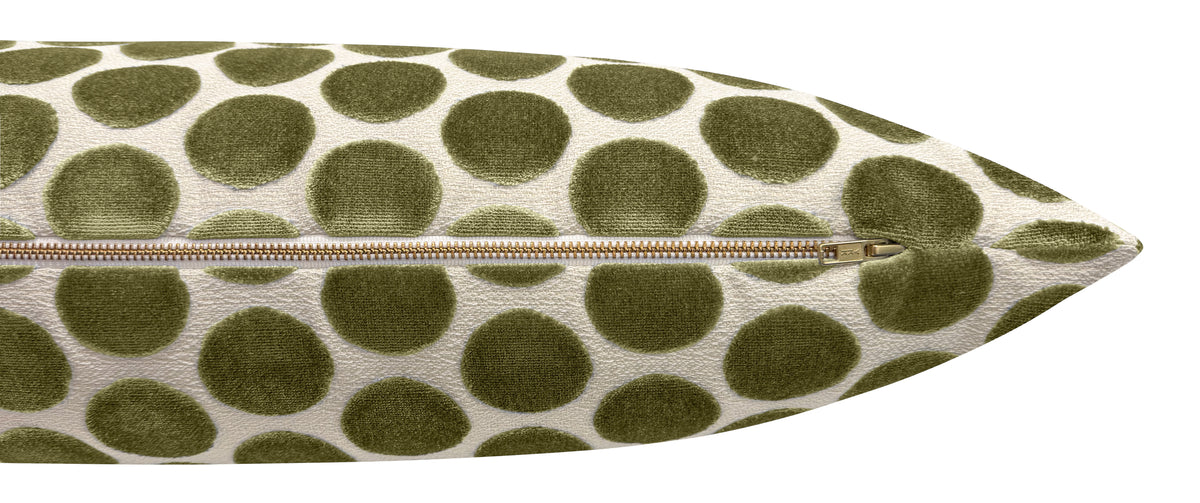 THE XL LUMBAR :: LUNA CUT VELVET // OLIVE