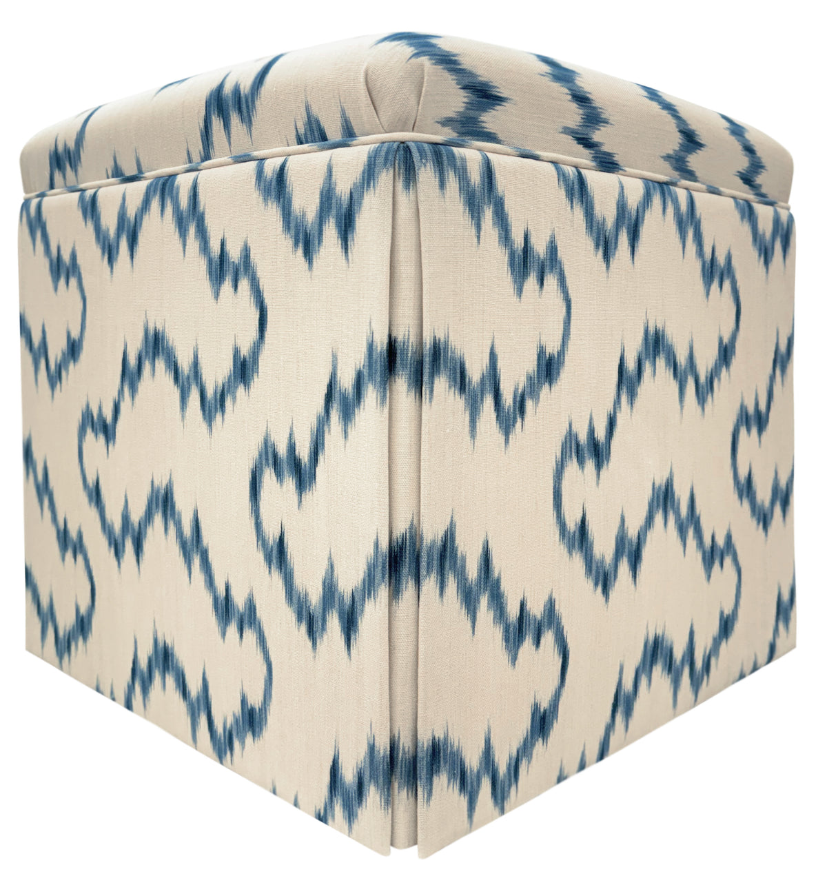 THE SKIRTED OTTOMAN :: MALLORCAN IKAT | LEE JOFA