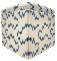 THE SKIRTED OTTOMAN :: MALLORCAN IKAT | LEE JOFA