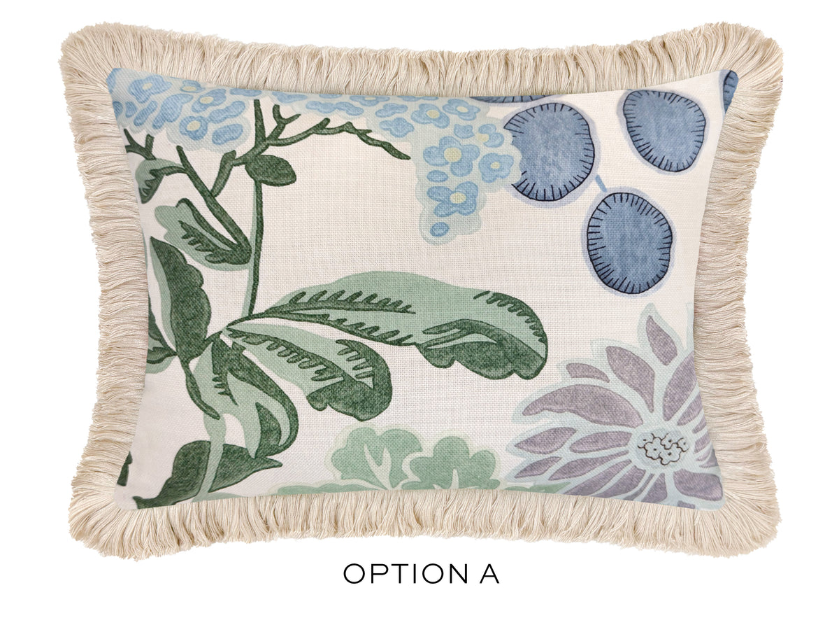 THE MINI :: MEADOW // LAVENDER + BLUE  + FRINGE | THIBAUT