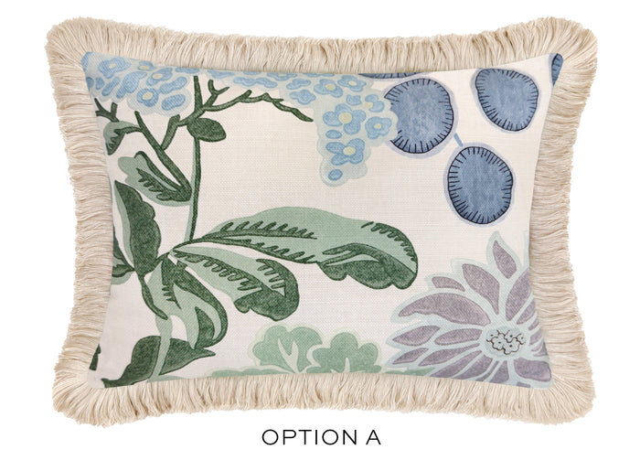 THE MINI :: MEADOW // LAVENDER + BLUE  + FRINGE | THIBAUT