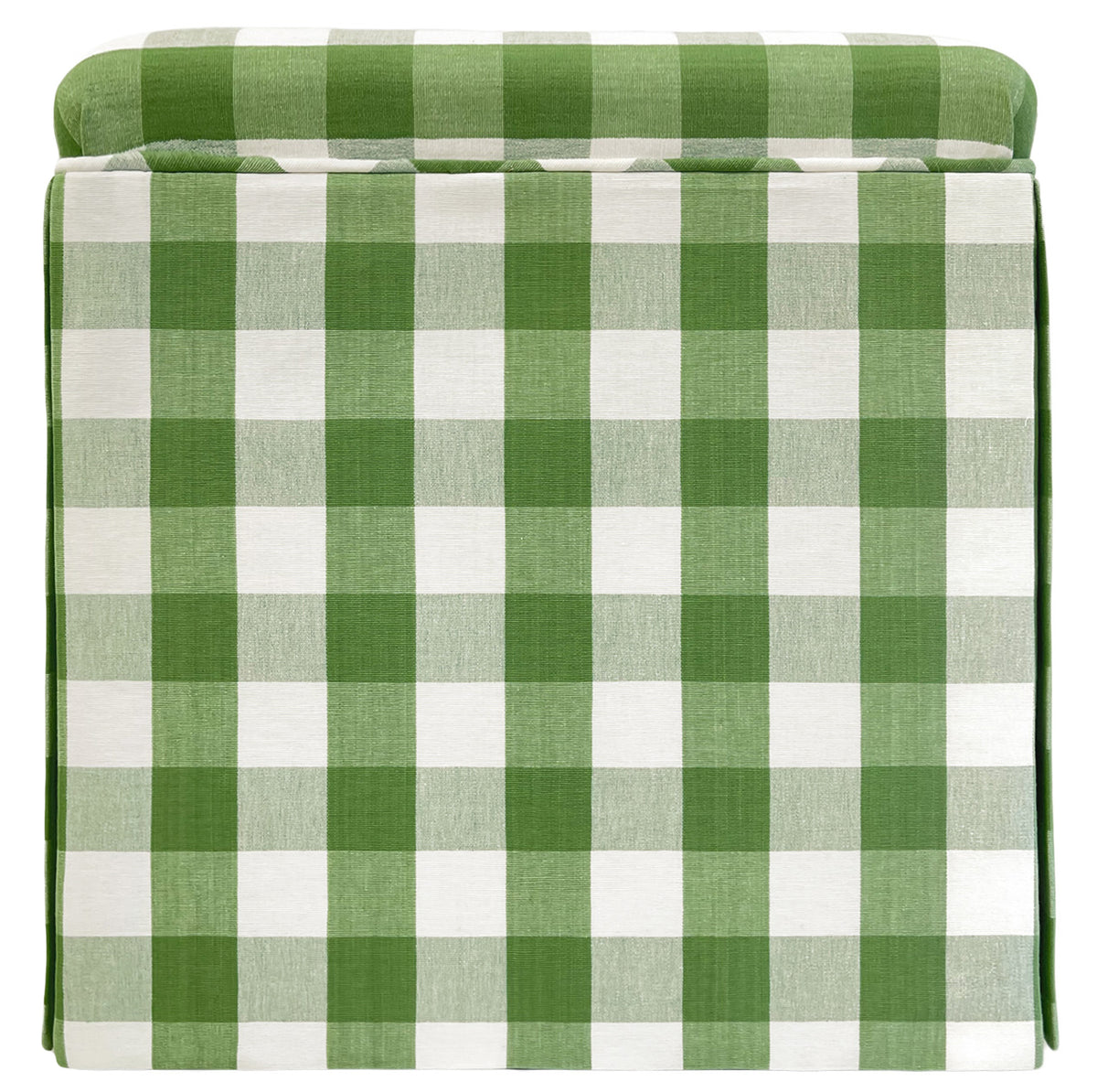THE SKIRTED OTTOMAN :: CHARLESTON CHECK