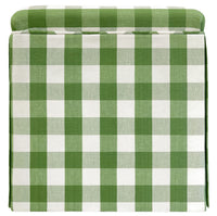 THE SKIRTED OTTOMAN :: CHARLESTON CHECK