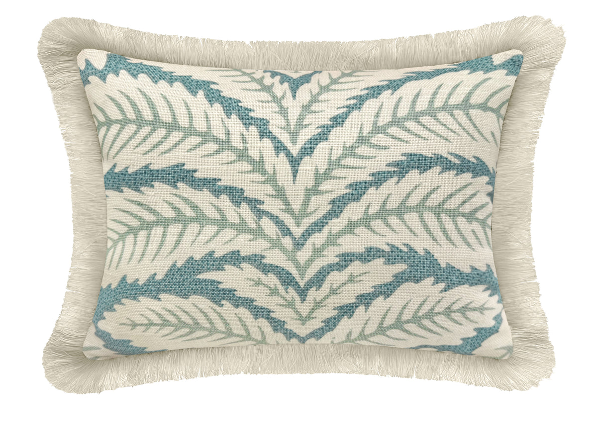 THE MINI :: TALAVERA LINEN // AQUA + FRINGE | BRUNSCHWIG & FILS