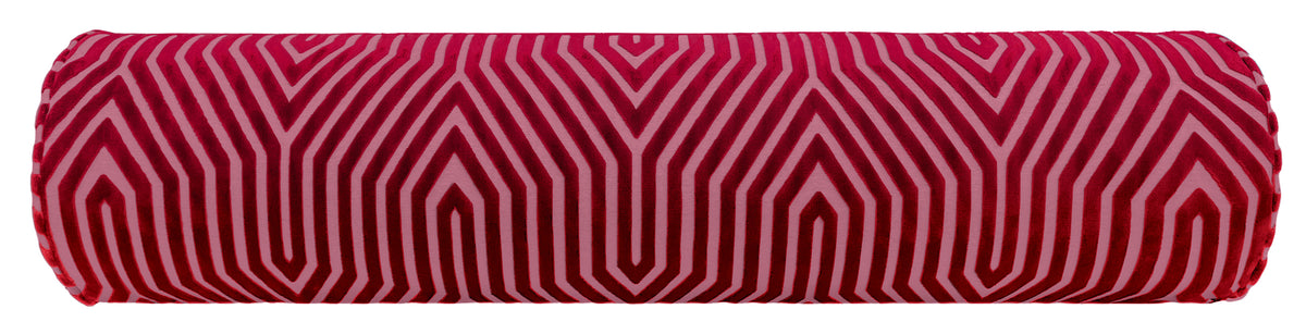 THE BOLSTER :: VANDERBILT VELVET // FUCHSIA | SCHUMACHER