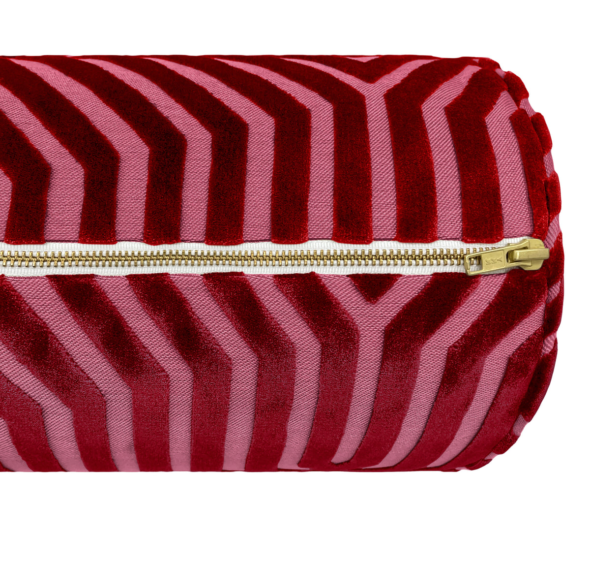 THE BOLSTER :: VANDERBILT VELVET // FUCHSIA | SCHUMACHER