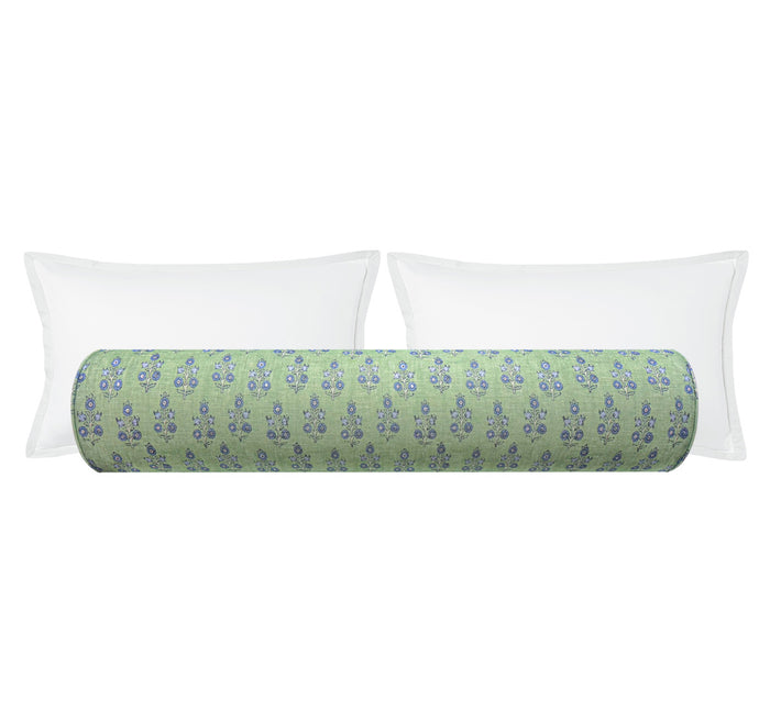 THE BOLSTER :: POPPY SPRIG // GREEN | GP & J BAKER