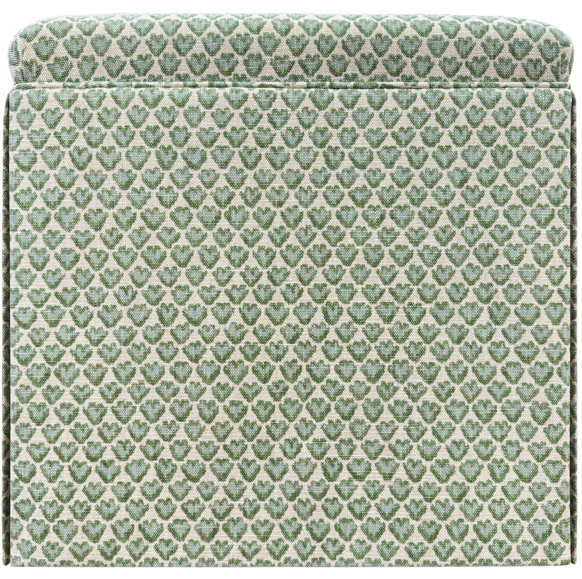 THE SKIRTED OTTOMAN :: SISSY PRINT // SPA BLUE