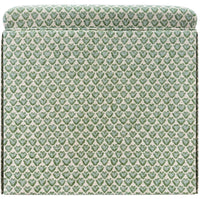 THE SKIRTED OTTOMAN :: SISSY PRINT // SPA BLUE