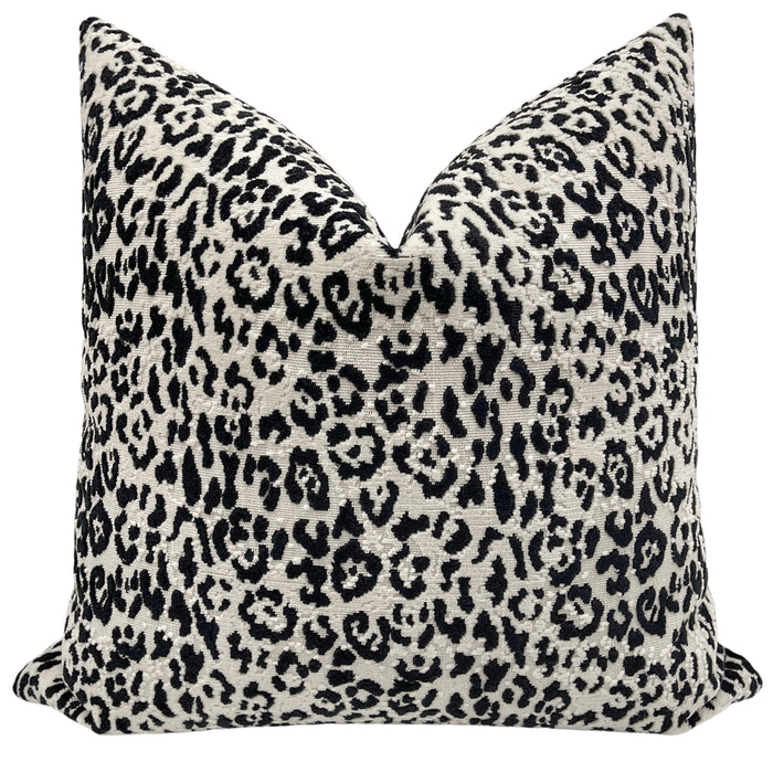 FINAL SALE : 18" X 18" SERENGETI CUT VELVET // SNOW PILLOW COVER