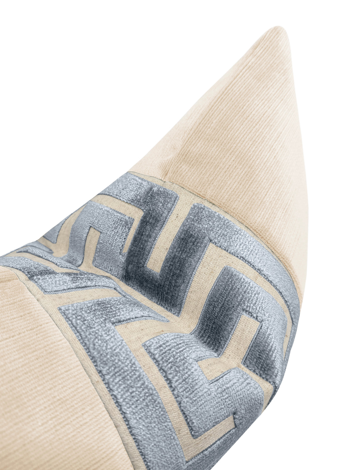 THE LITTLE LUMBAR :: STRIE VELVET // CASHMERE + DELFT GREEK TRIM
