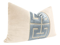 THE LITTLE LUMBAR :: STRIE VELVET // CASHMERE + DELFT GREEK TRIM