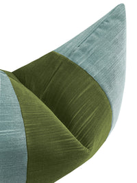 THE LITTLE LUMBAR :: STRIE VELVET // CERULEAN BLUE + OLIVE
