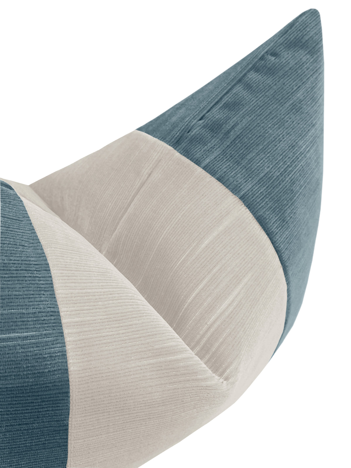 THE LITTLE LUMBAR :: STRIE VELVET // CHAMBRAY + OYSTER