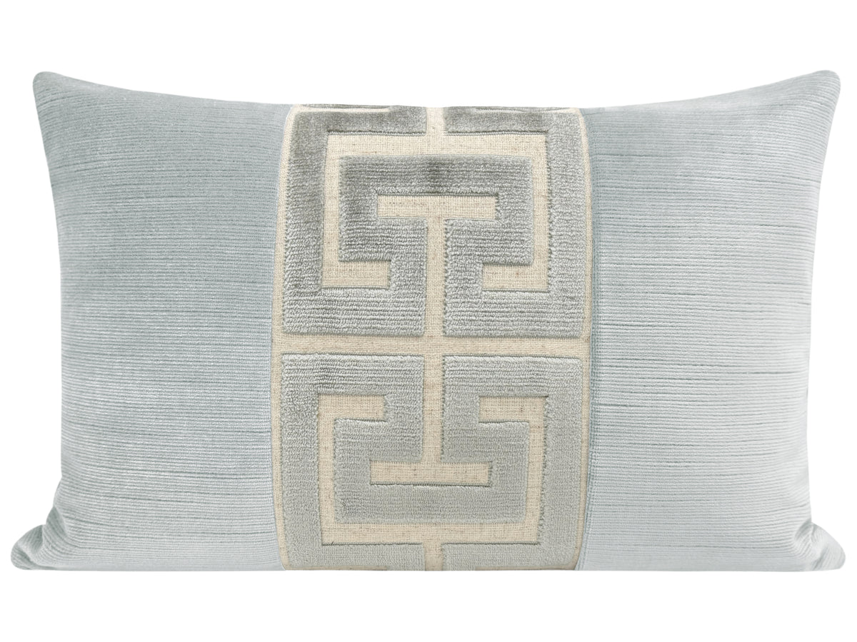THE LITTLE LUMBAR :: STRIE VELVET // MIST + PLATINUM GREEK TRIM