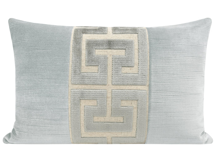 THE LITTLE LUMBAR :: STRIE VELVET // MIST + PLATINUM GREEK TRIM