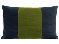 THE LITTLE LUMBAR :: STRIE VELVET // NAVY BLUE + PERIDOT