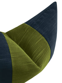 THE LITTLE LUMBAR :: STRIE VELVET // NAVY BLUE + PERIDOT