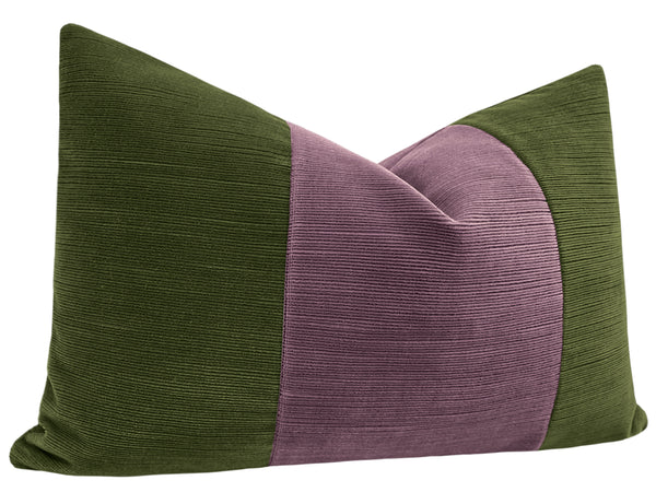 THE LITTLE LUMBAR :: STRIE VELVET // OLIVE + SMOKEY AMETHYST