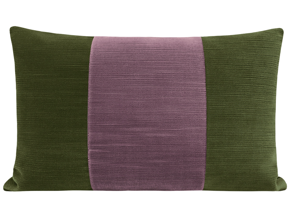 THE LITTLE LUMBAR :: STRIE VELVET // OLIVE + SMOKEY AMETHYST