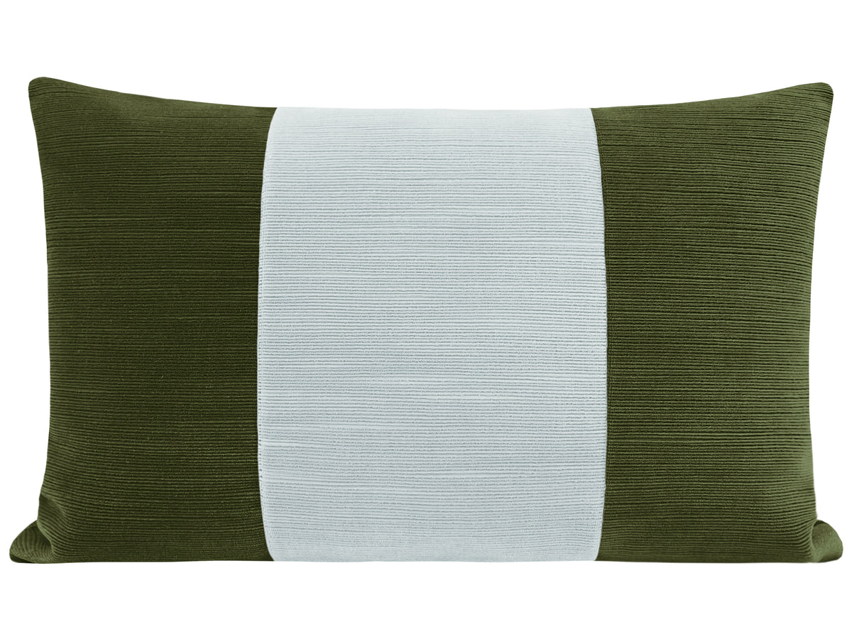 THE LITTLE LUMBAR :: STRIE VELVET // OLIVE + MIST