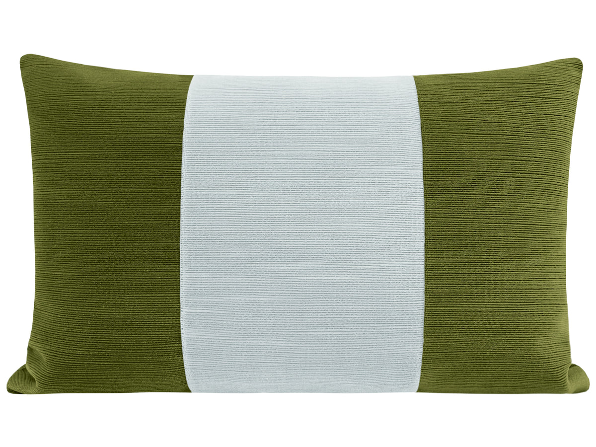 THE LITTLE LUMBAR :: STRIE VELVET // PERIDOT + MIST