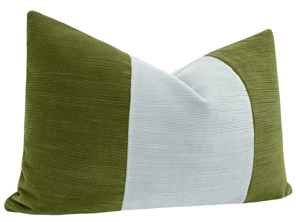 THE LITTLE LUMBAR :: STRIE VELVET // PERIDOT + MIST