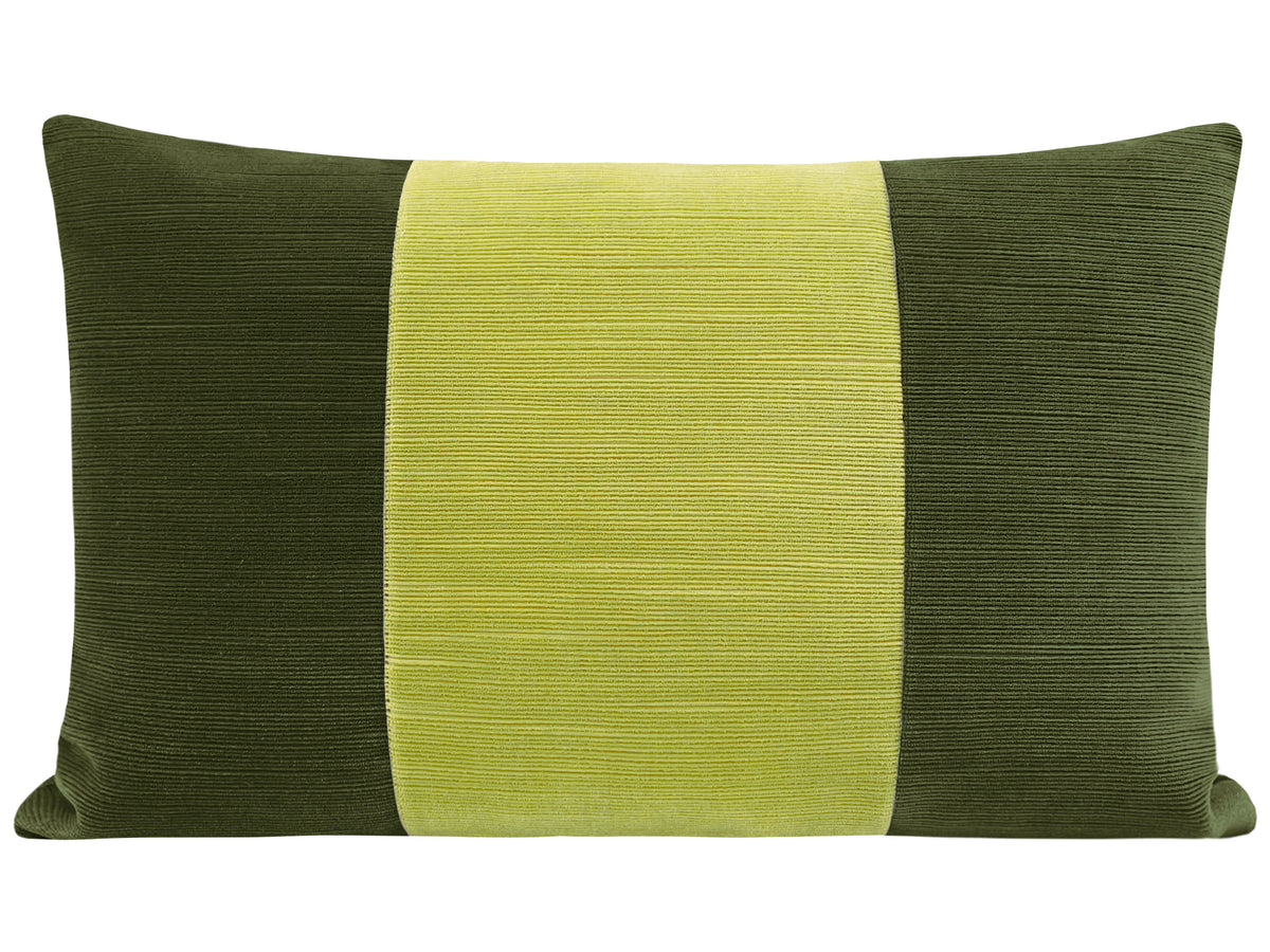 THE LITTLE LUMBAR :: STRIE VELVET // OLIVE + CITRINE
