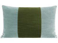 THE LITTLE LUMBAR :: STRIE VELVET // SPA BLUE + OLIVE