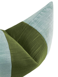 THE LITTLE LUMBAR :: STRIE VELVET // SPA BLUE + OLIVE