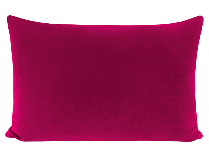 FINAL SALE : 12" X 18" STUDIO VELVET // MAGENTA PILLOW COVER