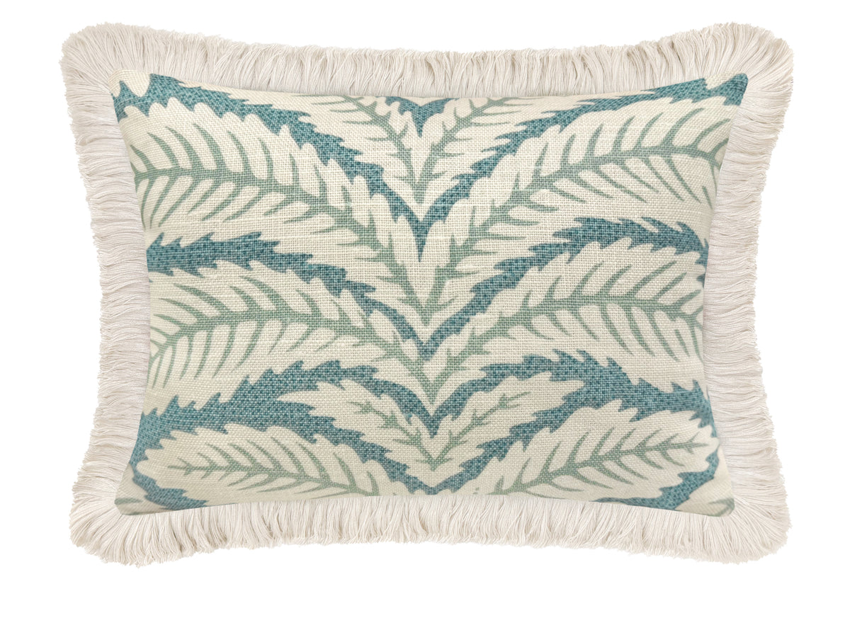 THE MINI :: TALAVERA LINEN // AQUA + FRINGE | BRUNSCHWIG & FILS