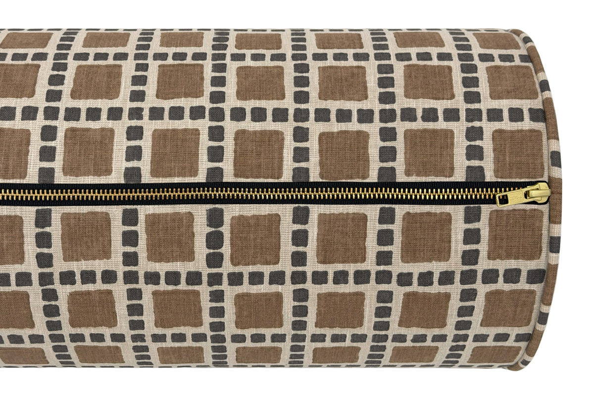 THE BOLSTER :: TILES PRINT // SADDLE