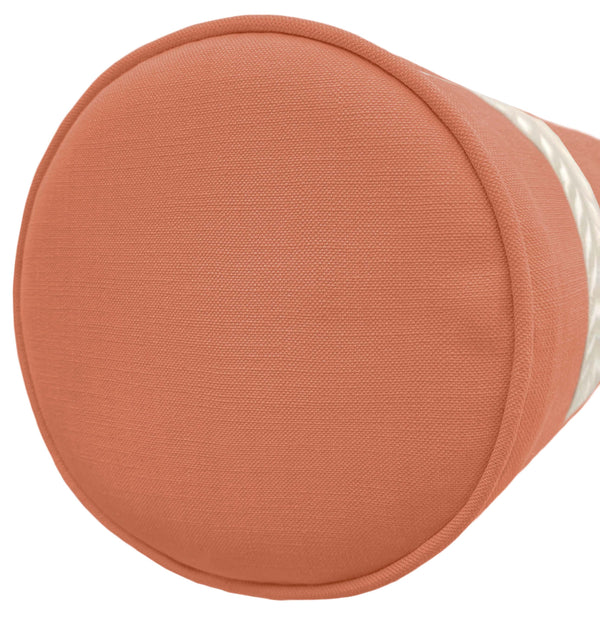 THE BOLSTER :: CLASSIC LINEN // PERSIMMON + TRELLIS TRIM // NATURAL