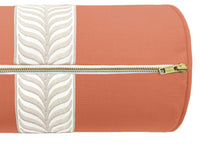 THE BOLSTER :: CLASSIC LINEN // PERSIMMON + TRELLIS TRIM // NATURAL
