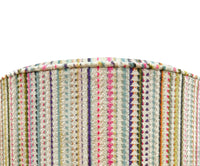 THE TIGHT ROUND OTTOMAN :: TRIBECA CUT VELVET // MULTI
