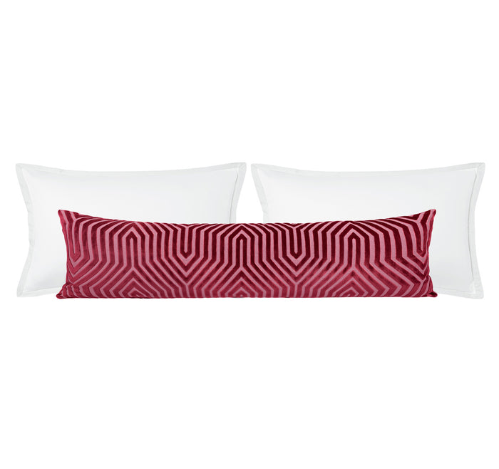 THE XL LUMBAR :: VANDERBILT VELVET // FUCHSIA | SCHUMACHER