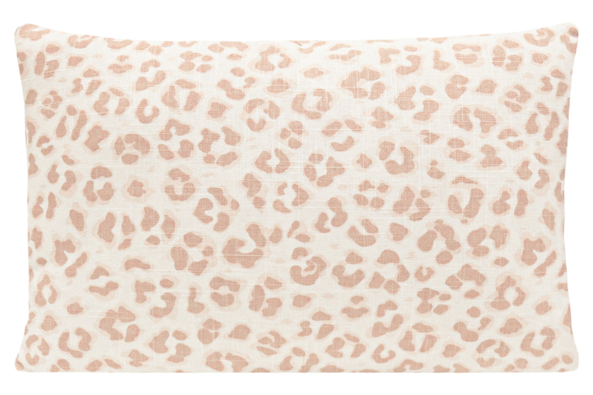 FINAL SALE :  12" X 18" COUGAR LINEN // BLUSH PILLOW COVER