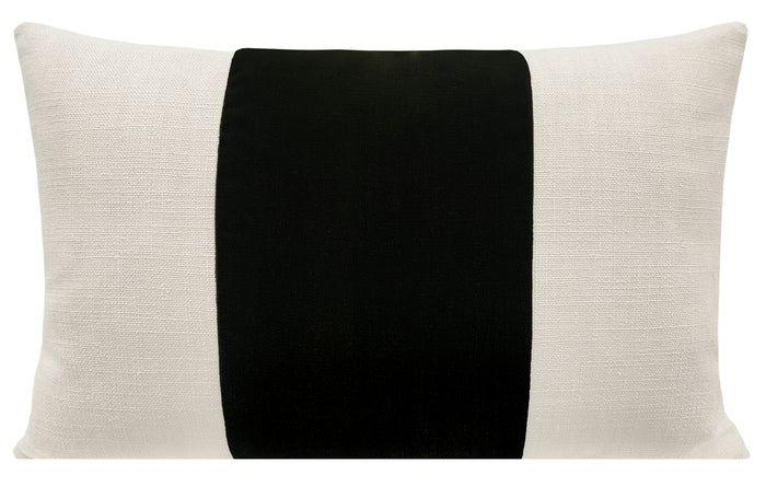 FINAL SALE : PANEL :: 14" X 22" MOHAIR VELVET // CAVIAR PILLOW COVER