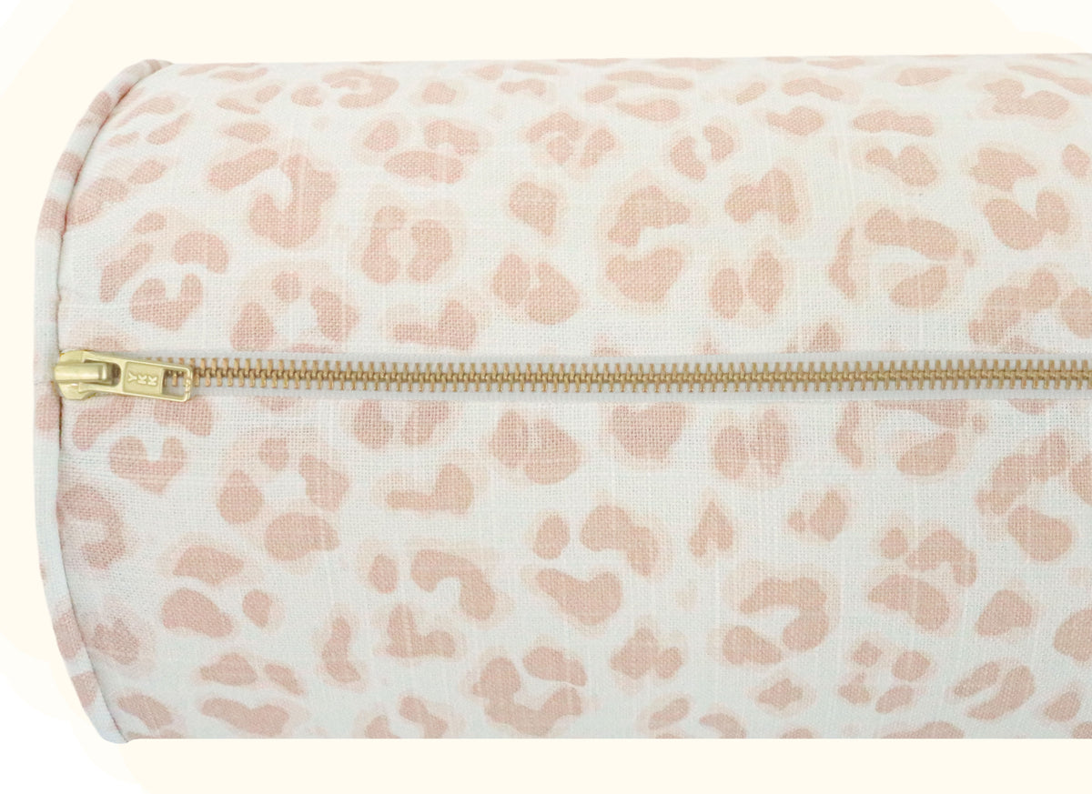THE BOLSTER :: COUGAR LINEN PRINT // BLUSH