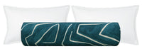 THE BOLSTER :: GRAFFITO // TEAL + PEARL