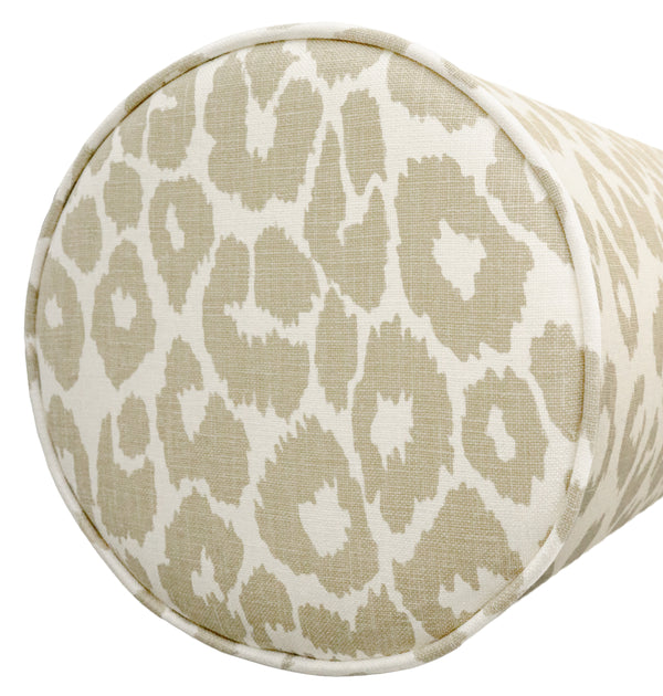 THE BOLSTER :: ICONIC LEOPARD // LINEN