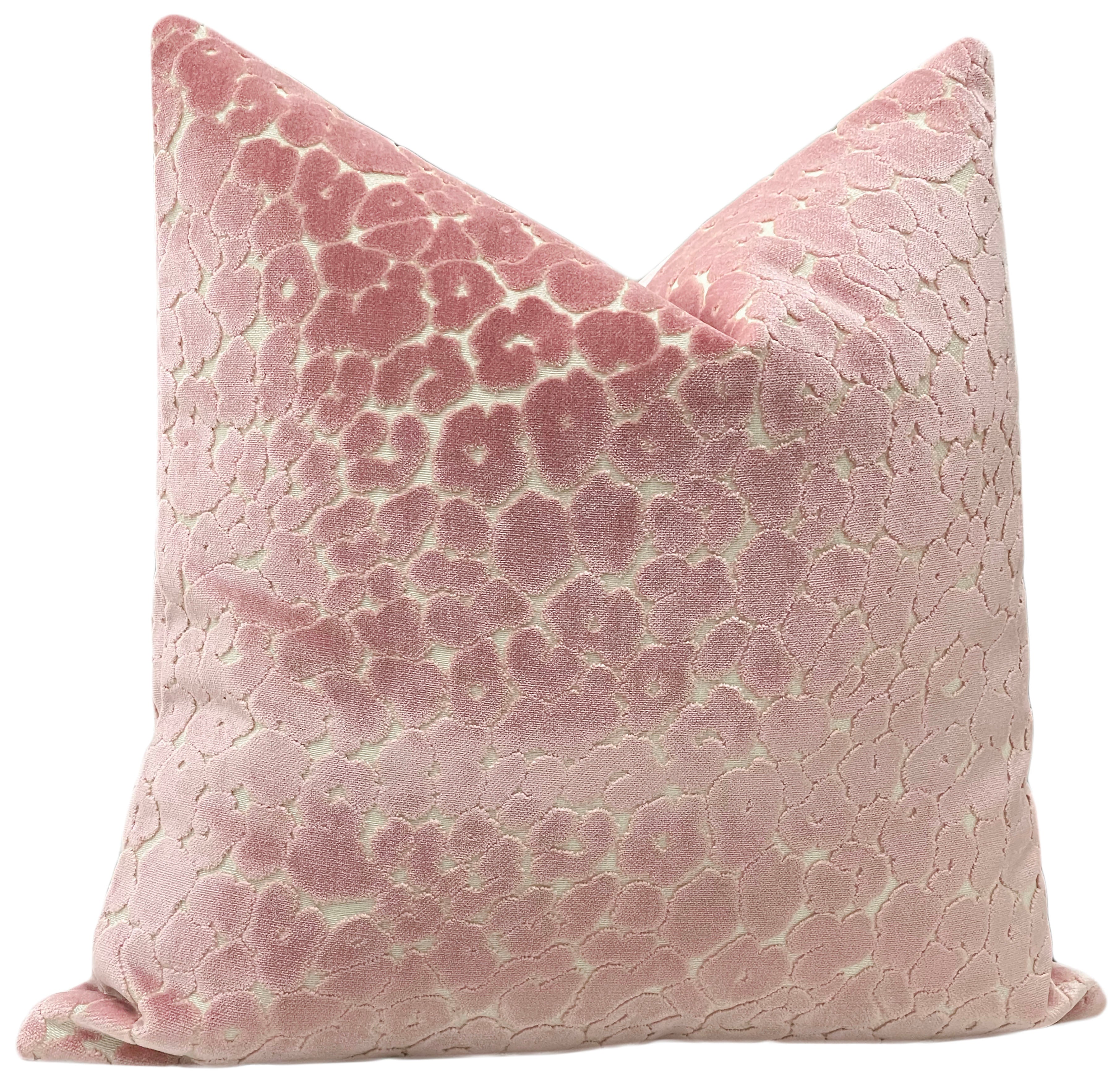 Pink discount velvet throw