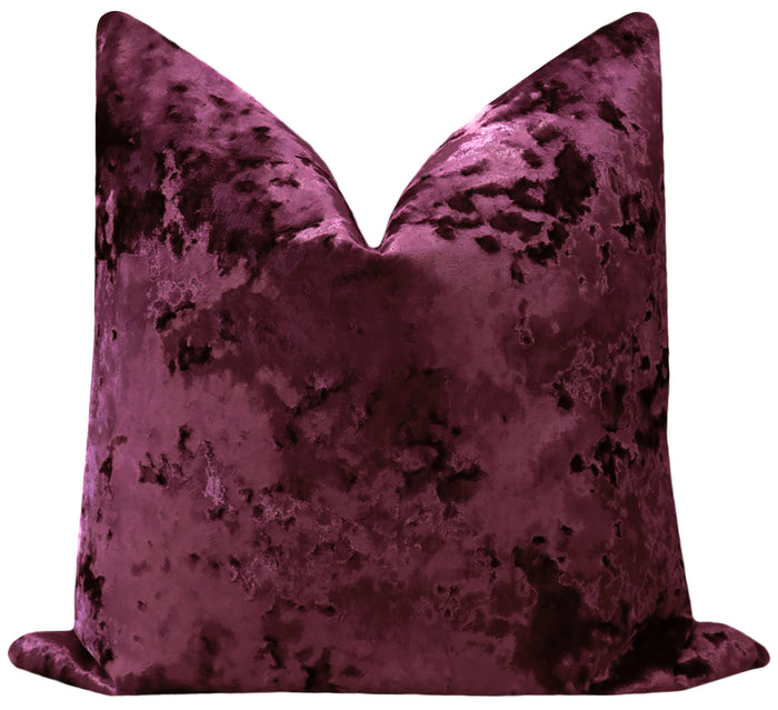 FINAL SALE : 16" X 16" LAVISH VELVET // MAGENTA PILLOW COVER